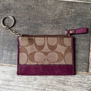 Coach small keychain wallet